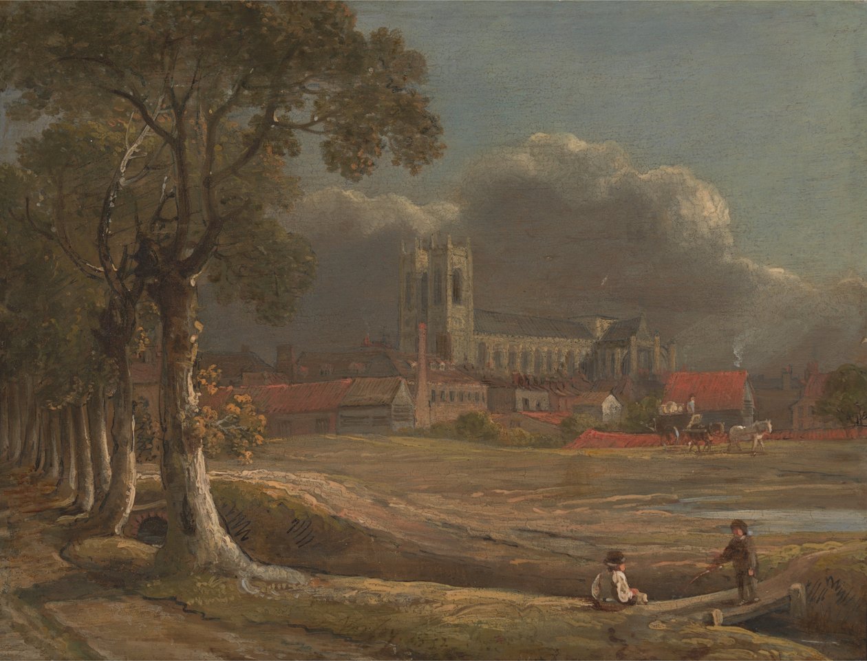 Westminster apátság a Tothill Fields -ből alkotó: John Varley