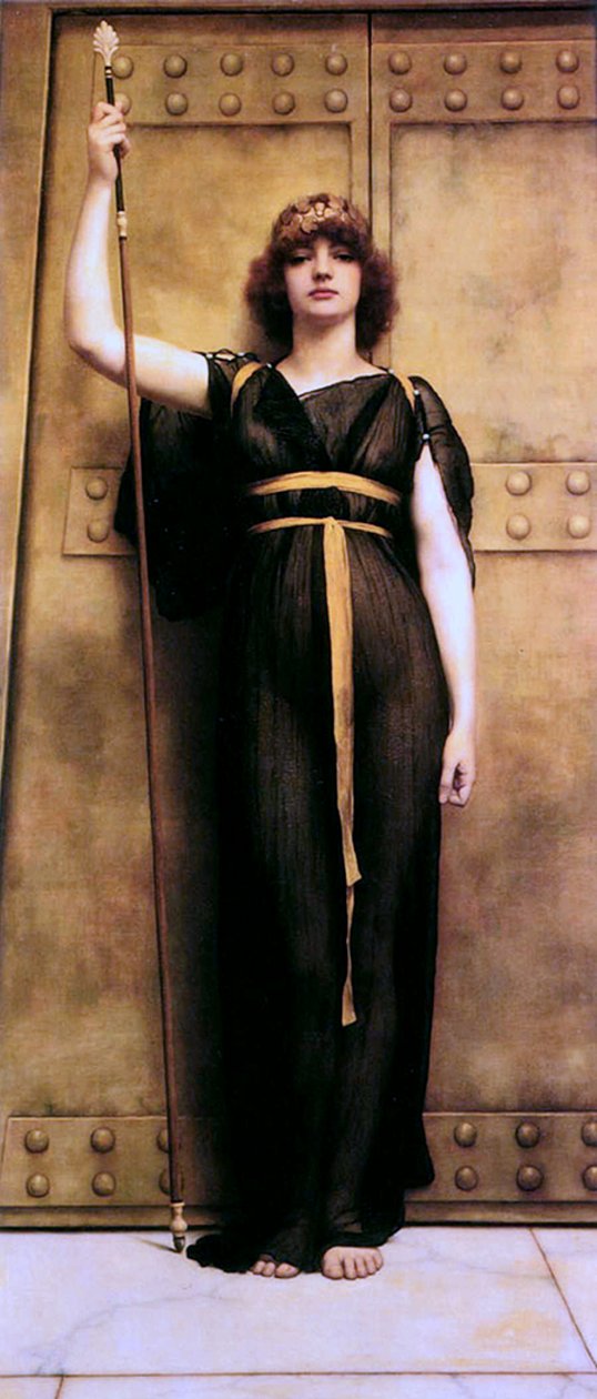Egy papnő alkotó: John William Godward