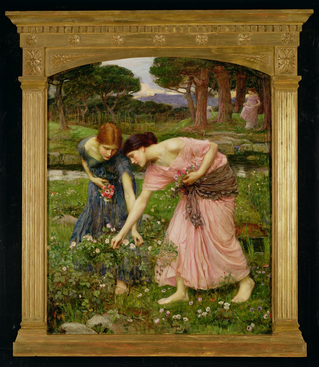 „Gather Ye Rosebuds While Ye May”, 1909 alkotó: John William Waterhouse