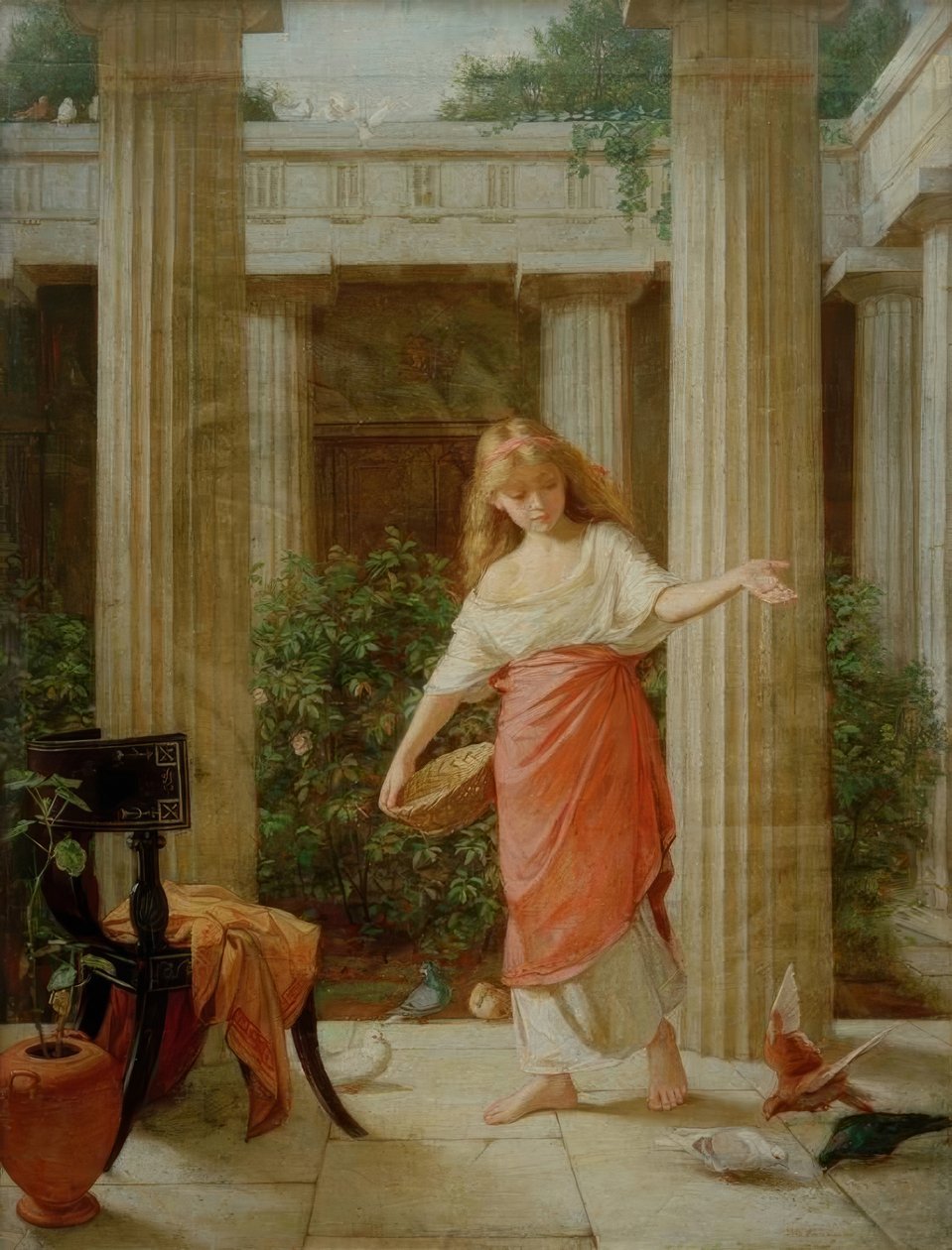 A Peristyle-ben alkotó: John William Waterhouse