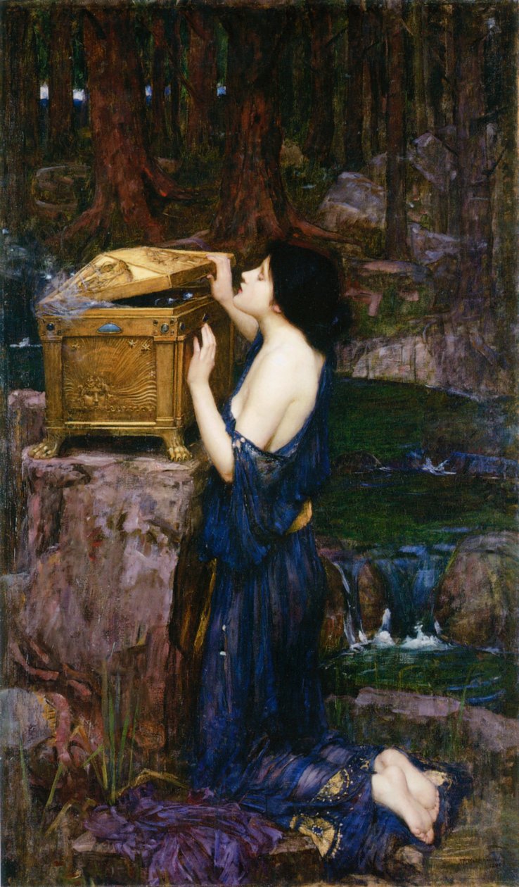 Pandora alkotó: John William Waterhouse