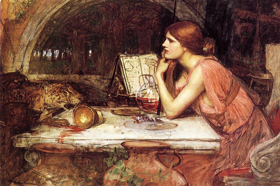 Circe vázlata alkotó: John William Waterhouse
