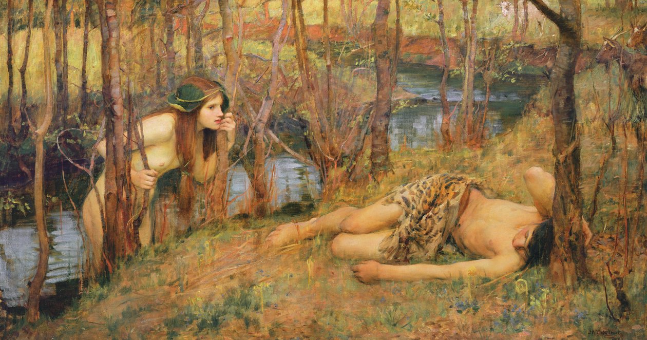 A Naiad, 1893 alkotó: John William Waterhouse