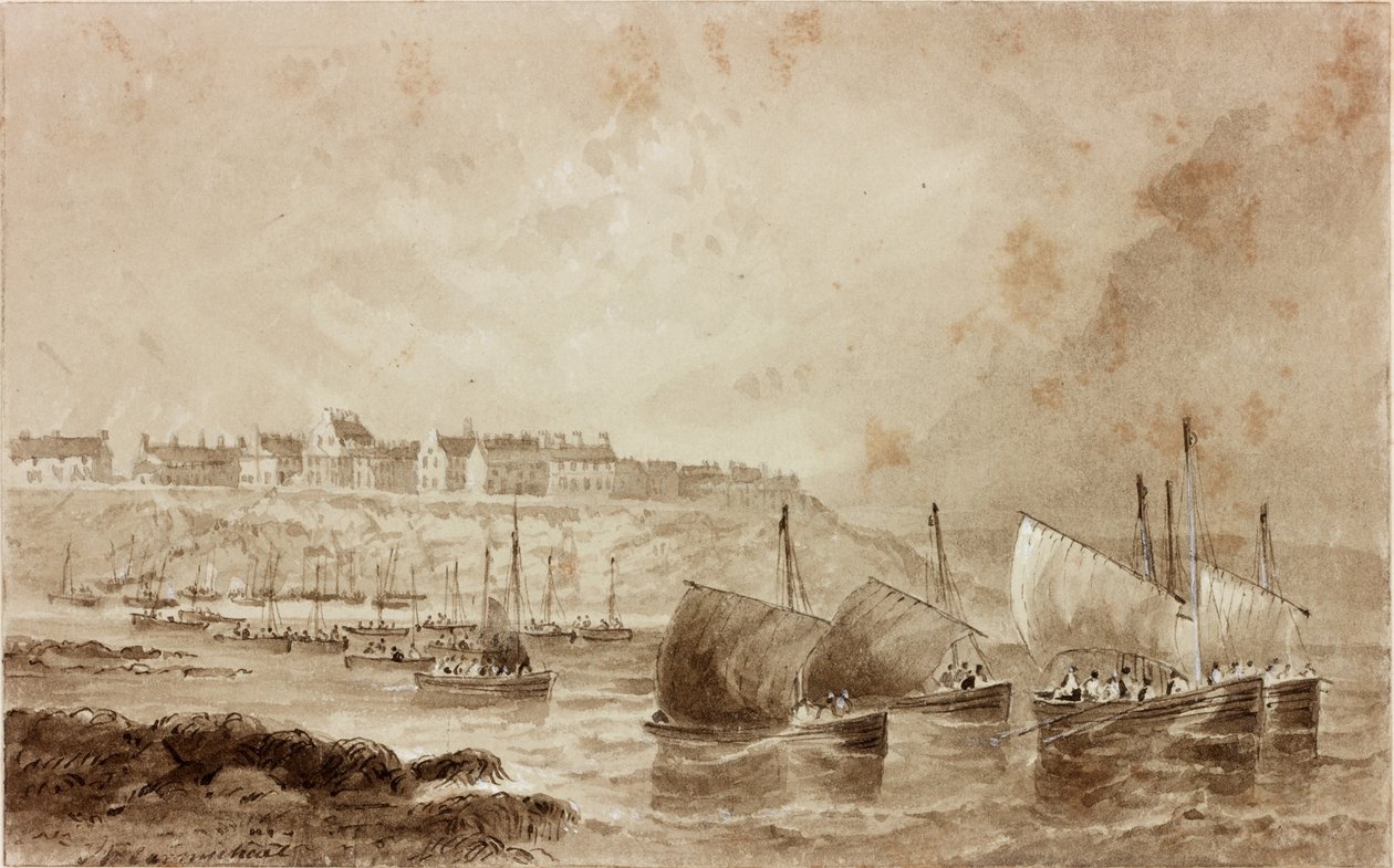Cullerkabátok (tinta (szépia) papíron) alkotó: John Wilson Carmichael