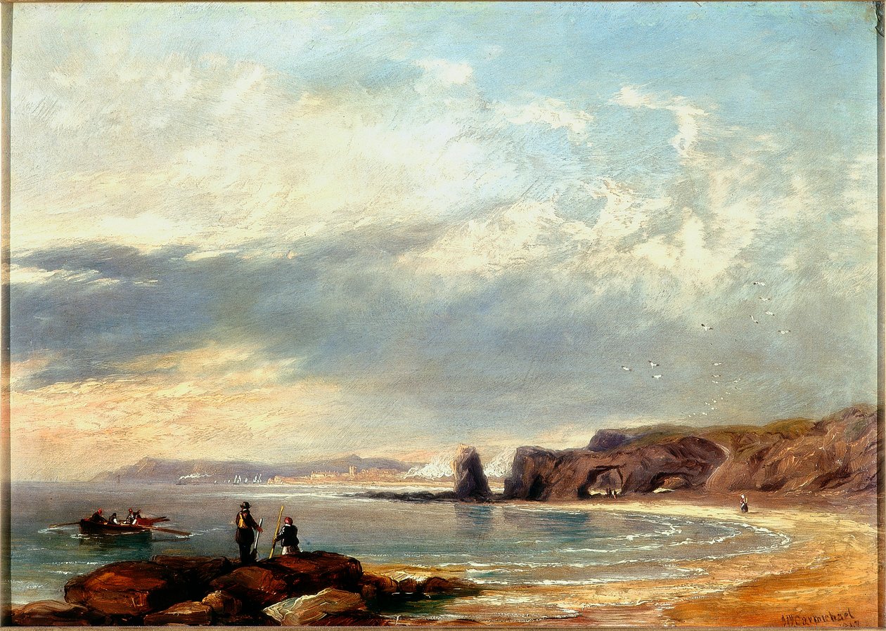 Marsden Rocks, Sunderland, 1847 alkotó: John Wilson Carmichael