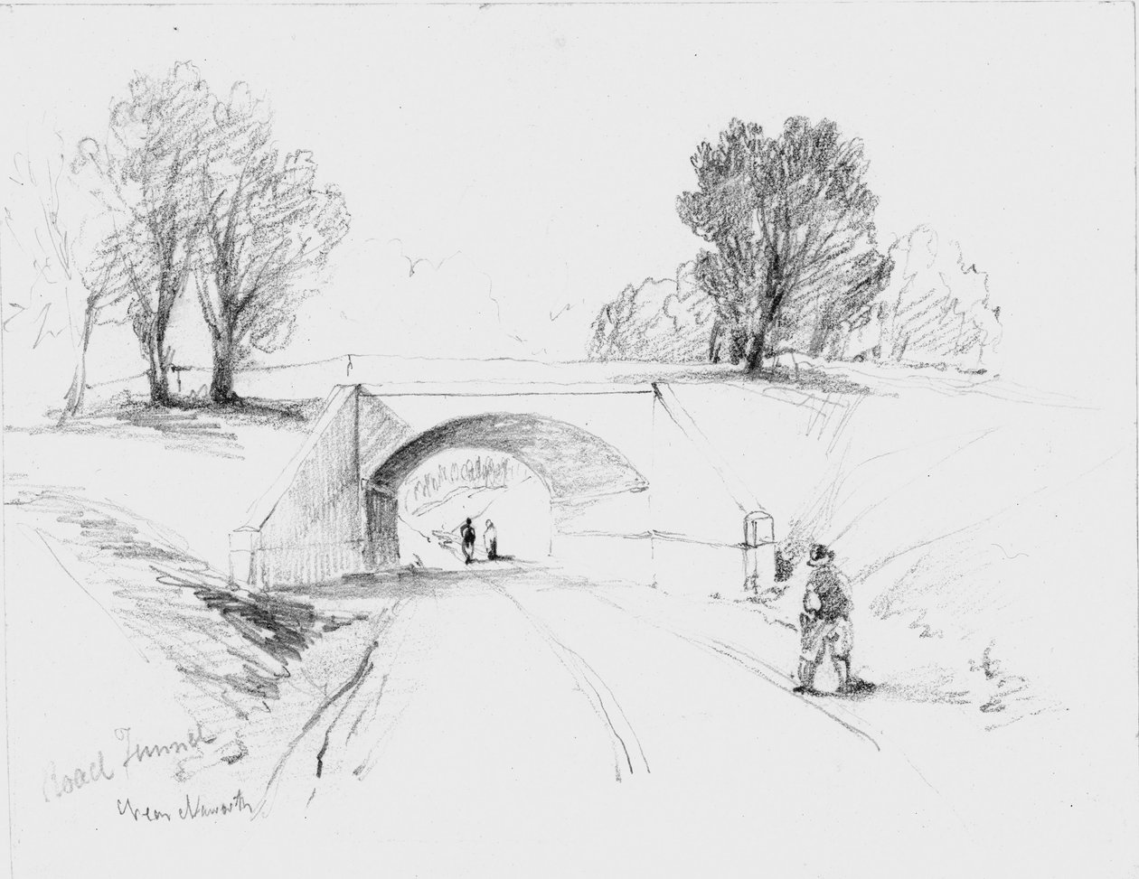 Közúti alagút Naworth közelében, 1836 alkotó: John Wilson Carmichael