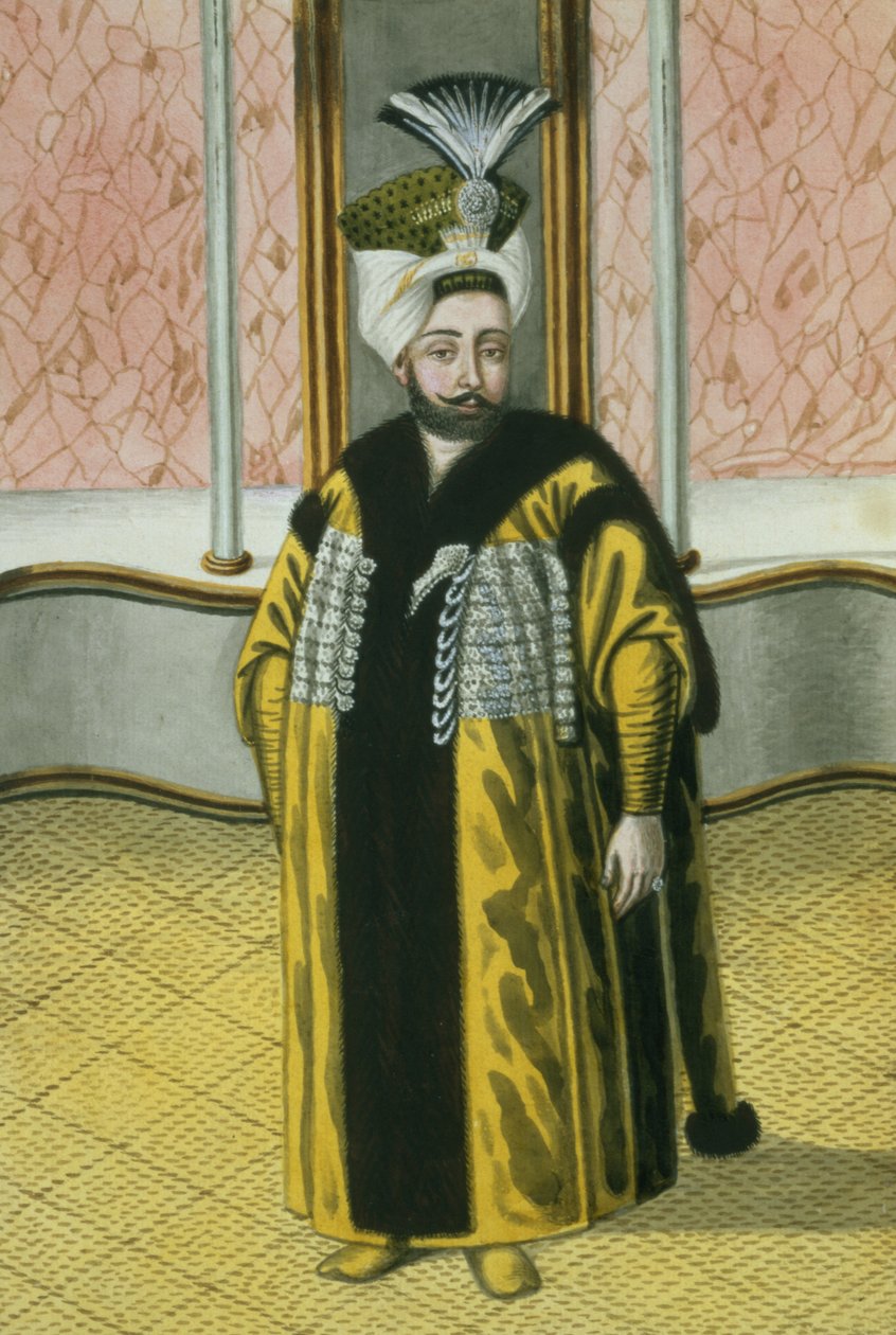 IV. Mustapha (1779-1808) szultán 1807-8, „A török császárok portréi sorozata”, 1808 alkotó: John Young