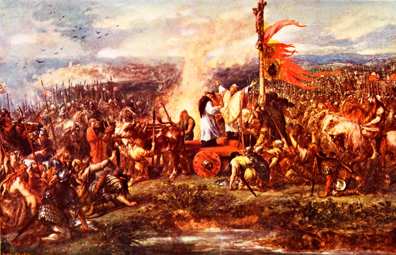 A zászlós csata alkotó: John (after) Gilbert