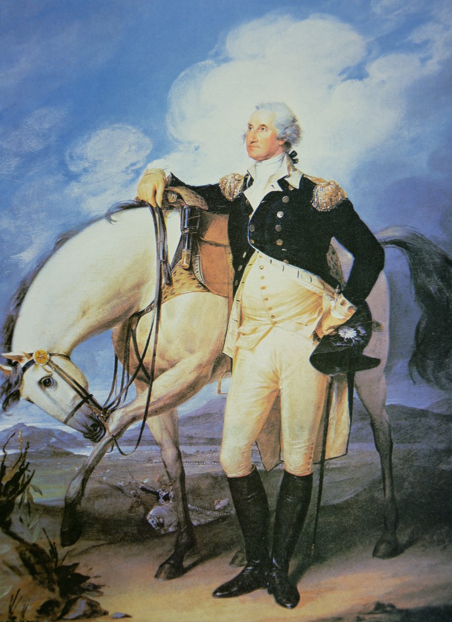 George Washington (1732-99) (színes litó) alkotó: John (after) Trumbull
