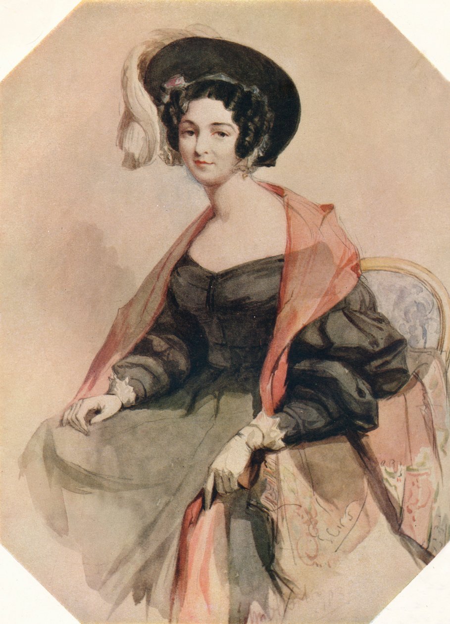 Egy hölgy portréja, 1855 alkotó: John Absolon