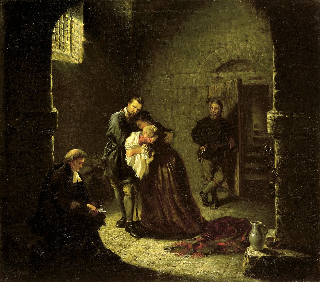 Börtönjelenet, 1854. alkotó: John Adams Elder