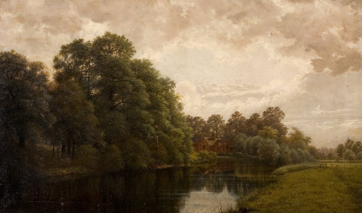 Egy békés Warwickshire-i jelenet, 1883 alkotó: John Anderson