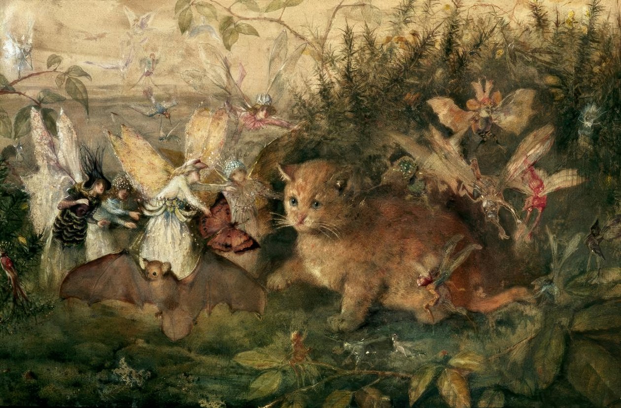 Macska a tündérek között alkotó: John Anster Fitzgerald