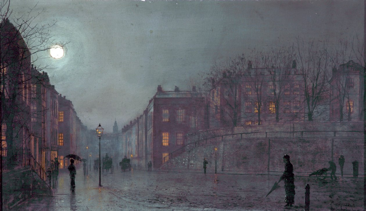 Hampstead kilátása, London, 1882 alkotó: John Atkinson Grimshaw