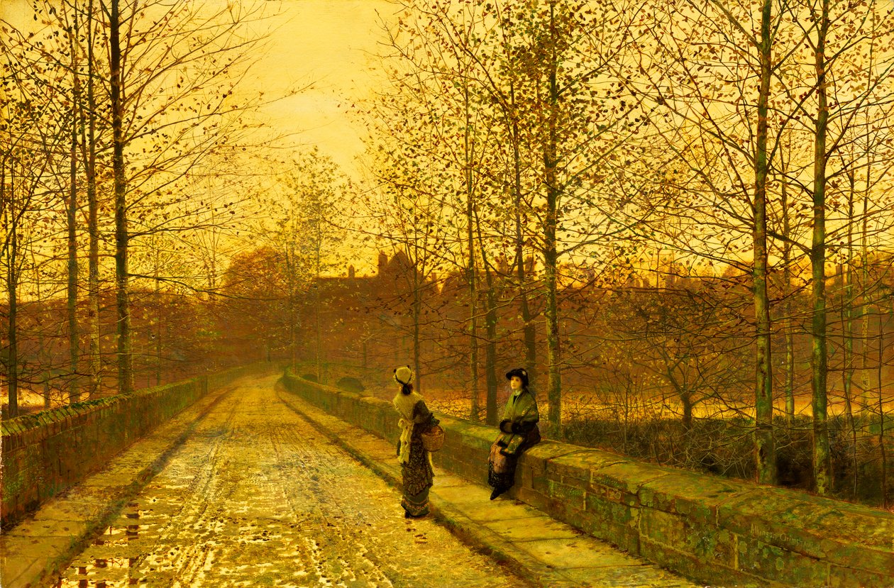 Az Aranyfényben, 1883 alkotó: John Atkinson Grimshaw