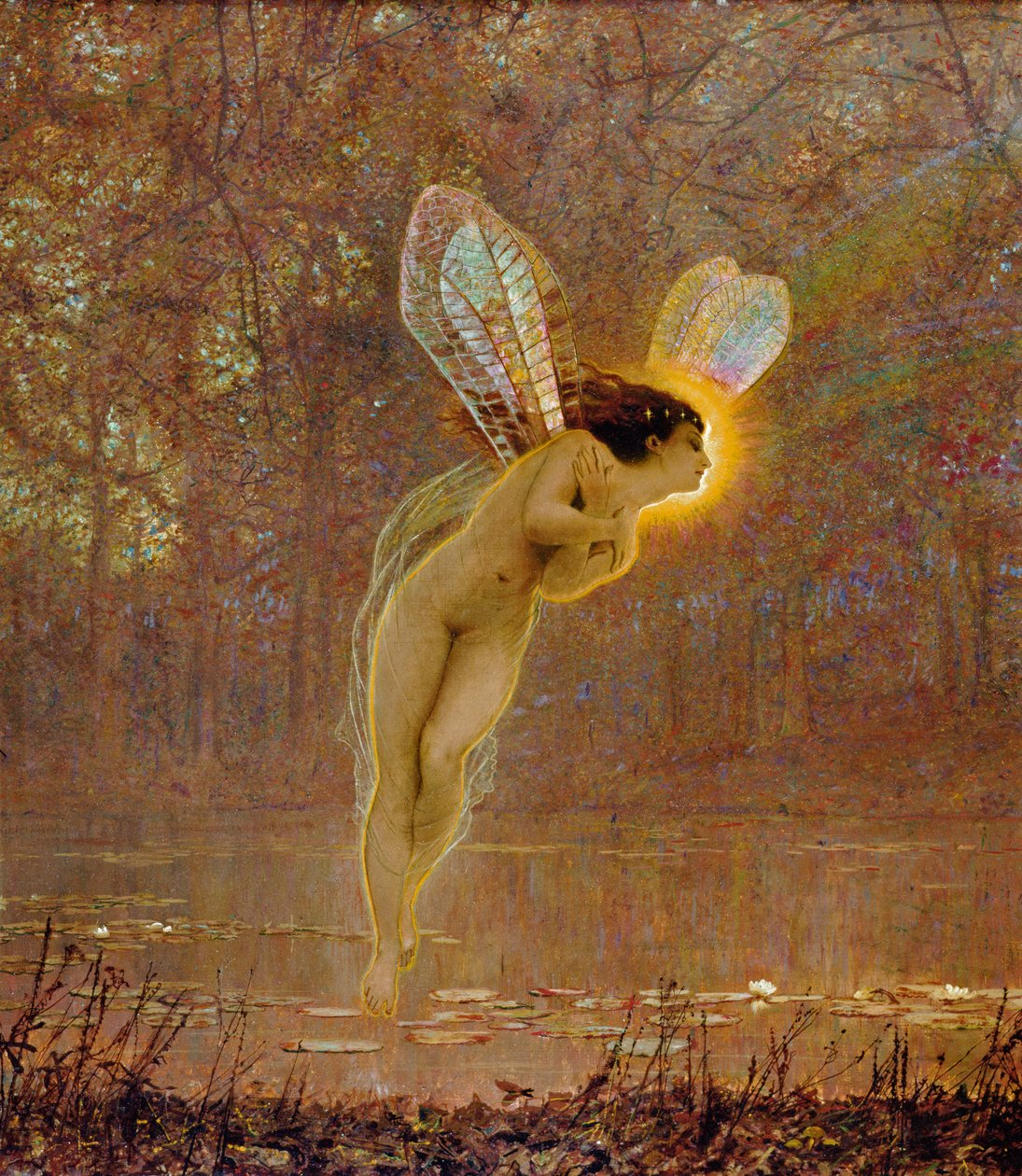 Írisz, a tündér részlete alkotó: John Atkinson Grimshaw