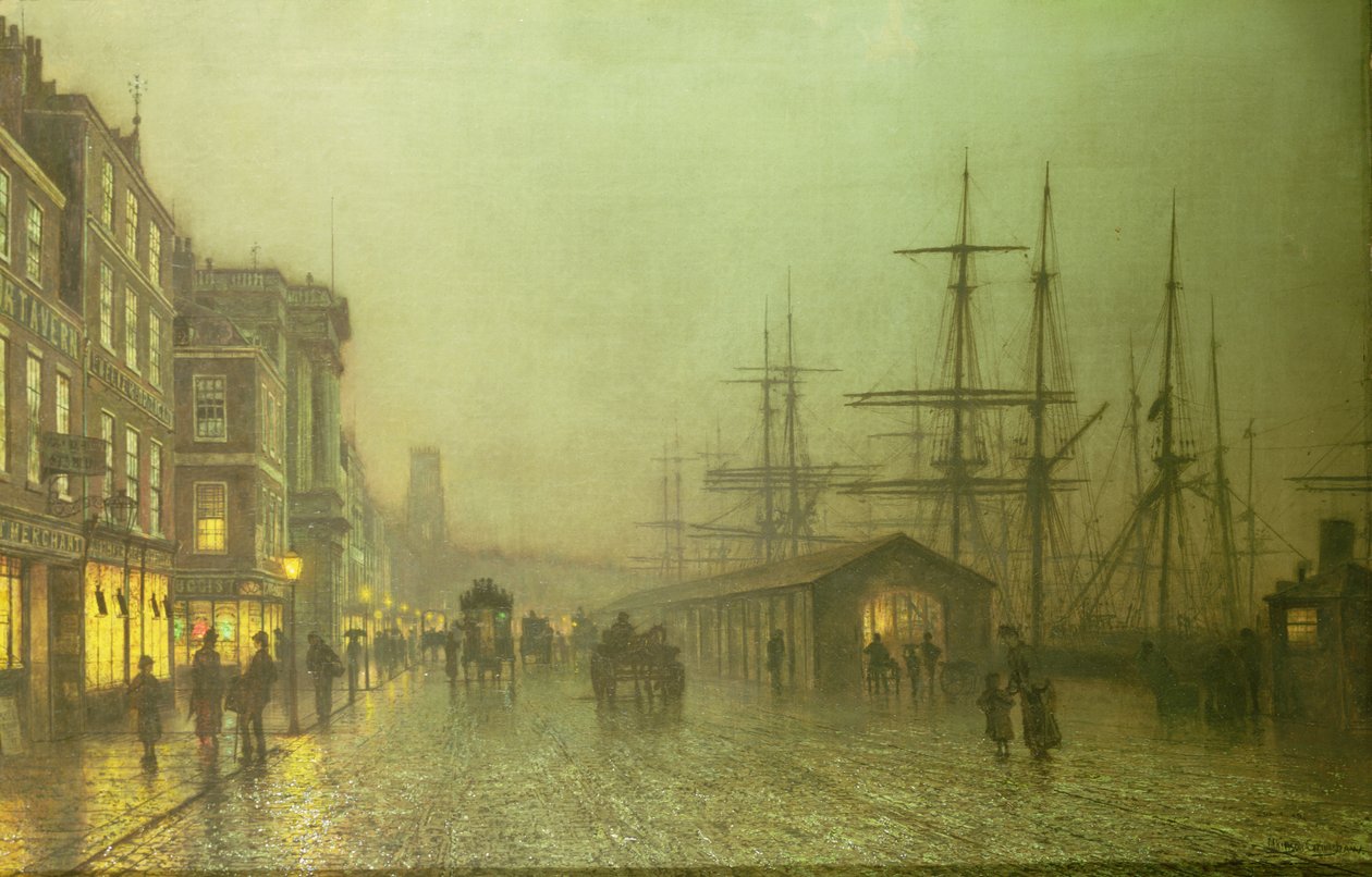 Liverpool dokkjai alkotó: John Atkinson Grimshaw