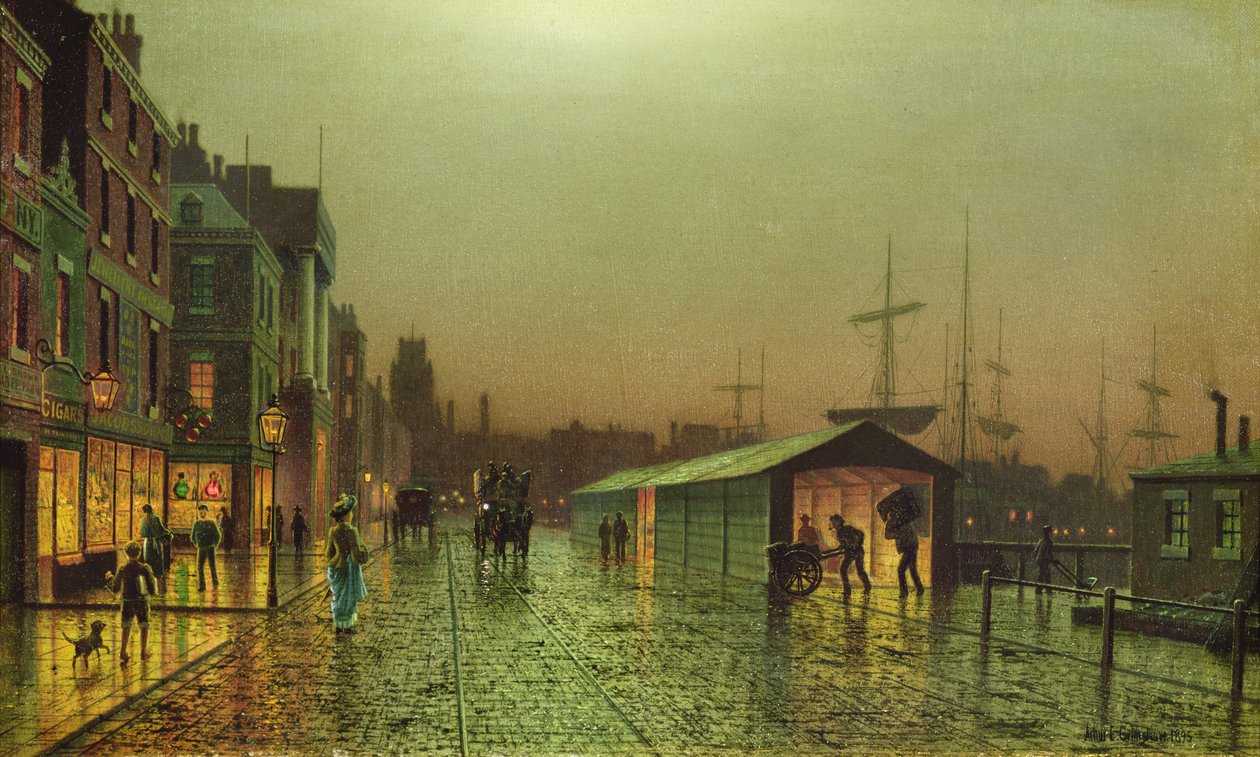 Liverpool Dokk alkotó: John Atkinson Grimshaw