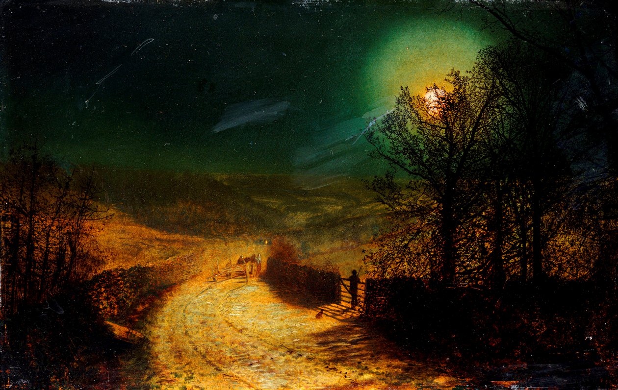 A Bolton Abbey közelében, 1876 alkotó: John Atkinson Grimshaw