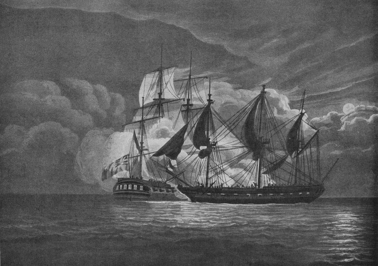 Fine Chase and Capture, c1800 alkotó: John Augustus Atkinson