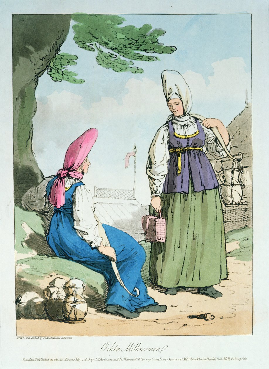 Ocheta Milkcow Woman, 1803 alkotó: John Augustus Atkinson
