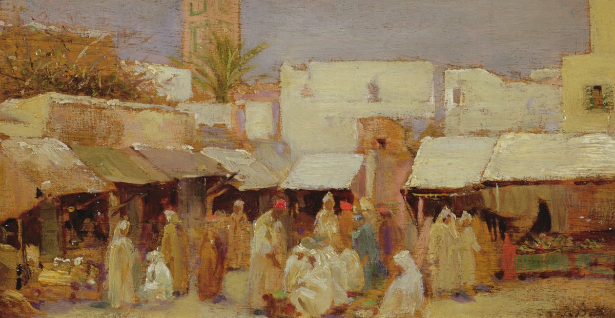 Market Place, Tanger alkotó: John Bagnold Burgess