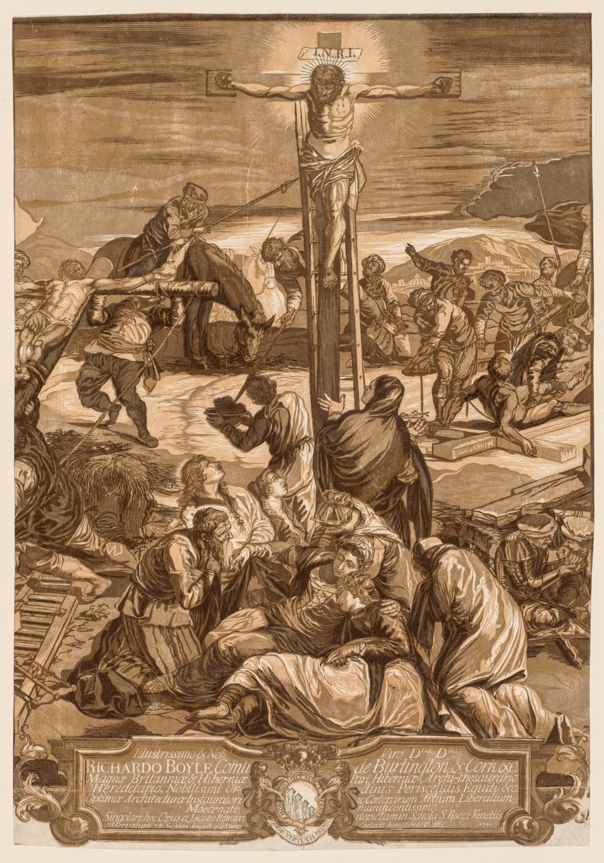 Keresztre feszítés, 1741. alkotó: John Baptist Jackson