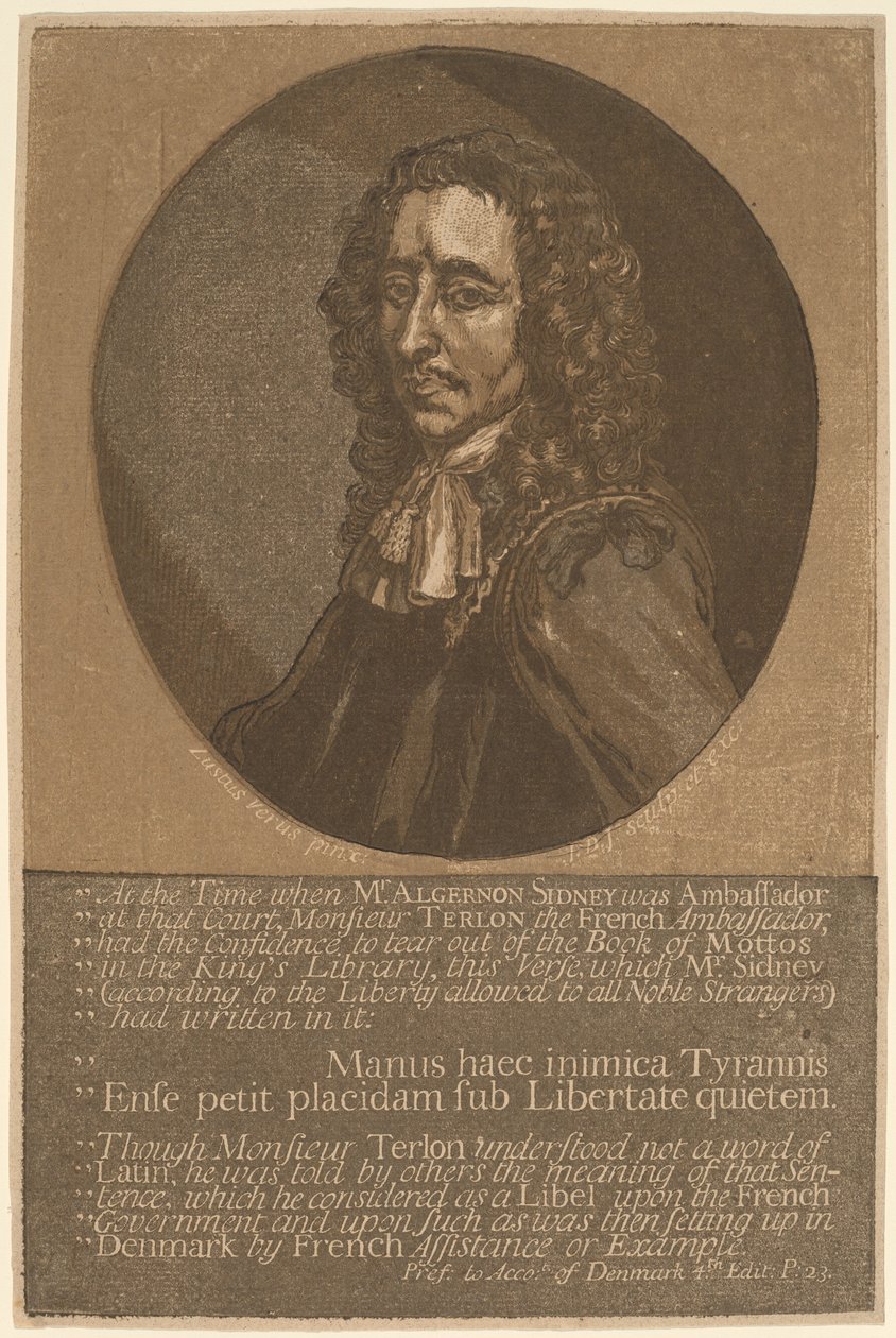 Algernon Sidney alkotó: John Baptist Jackson, after Justus van Verus