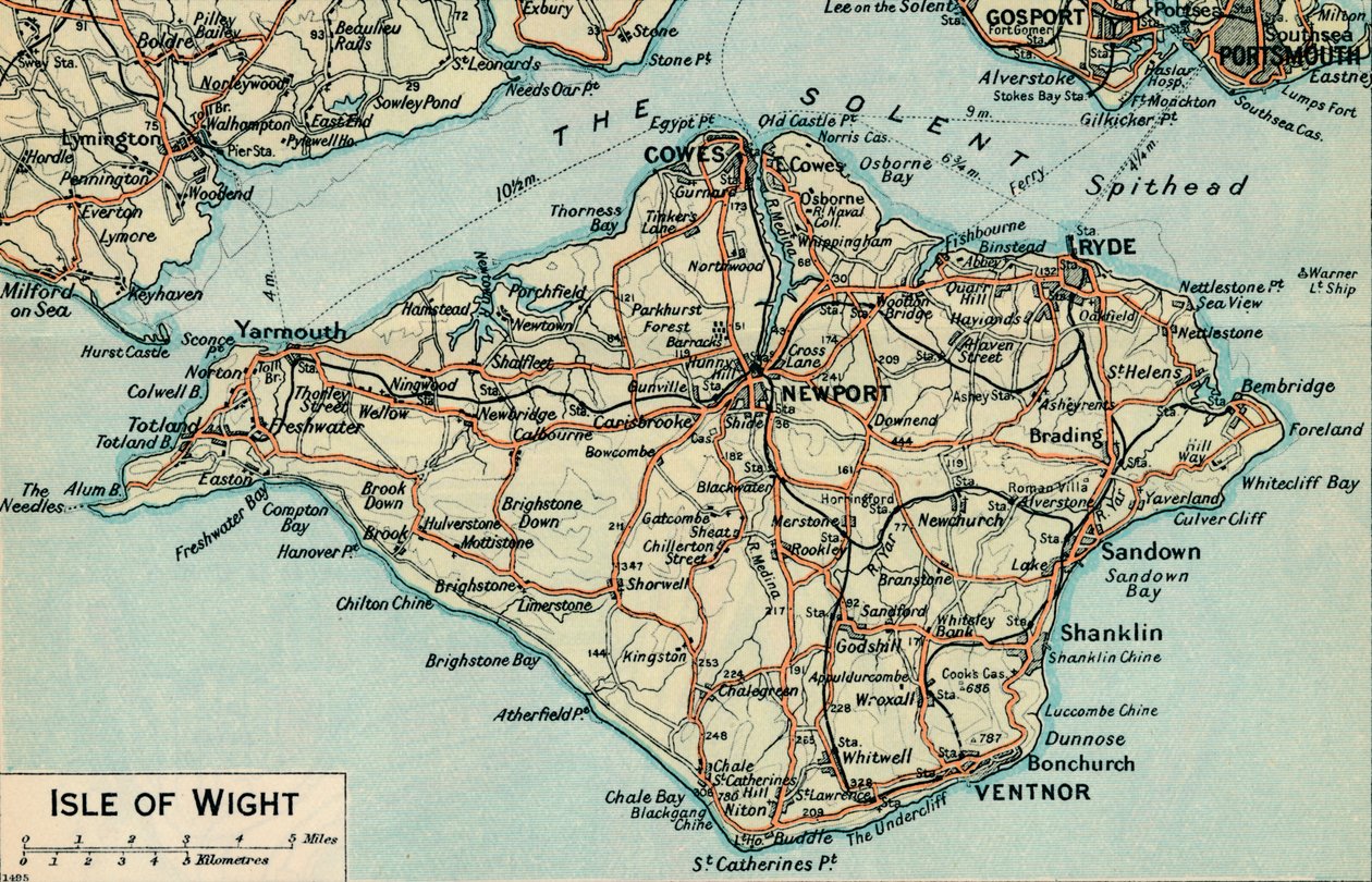 Isle of Wight., XX. század alkotó: John Bartholomew
