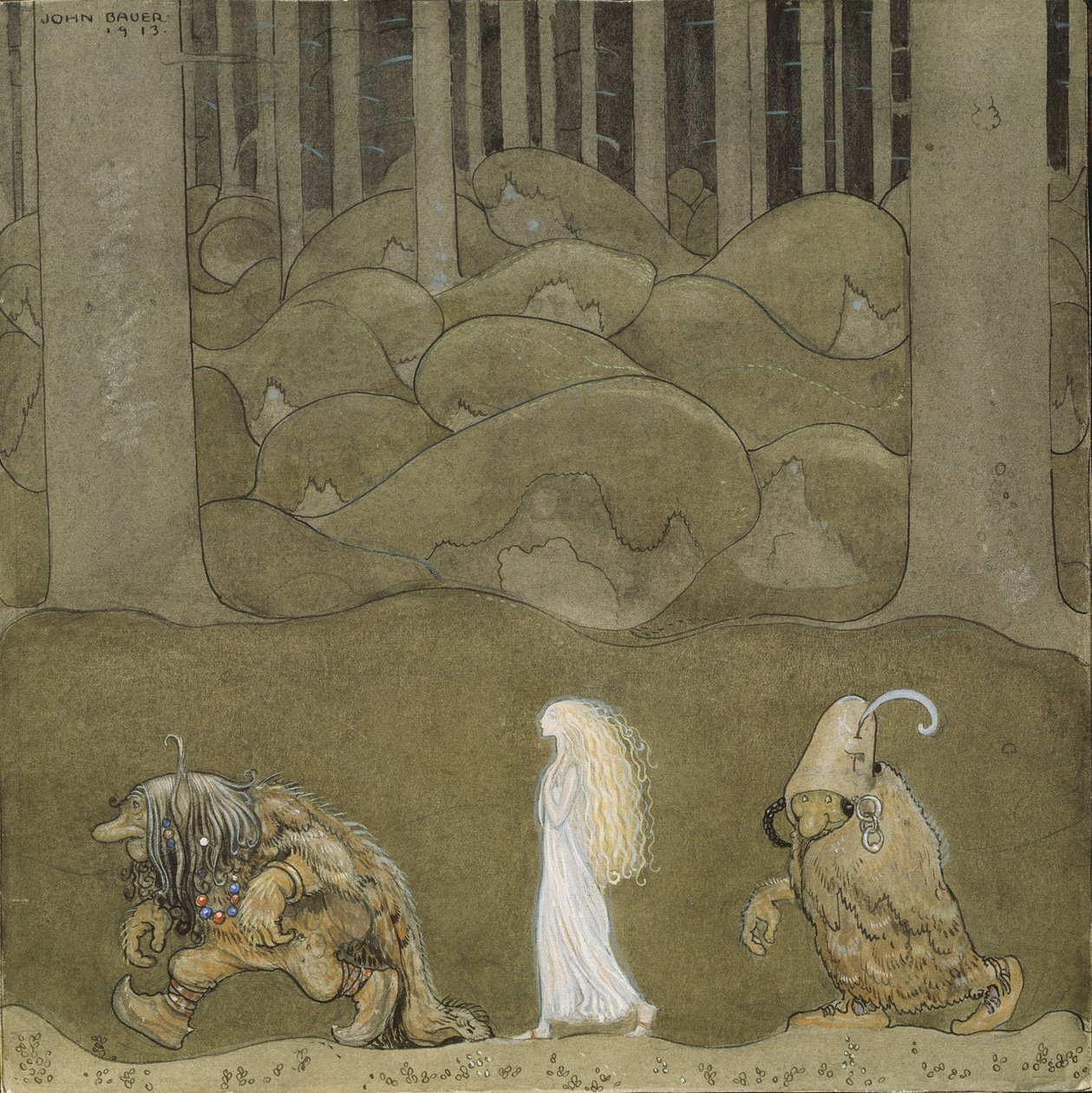 A hercegnő és a trollok alkotó: John Bauer
