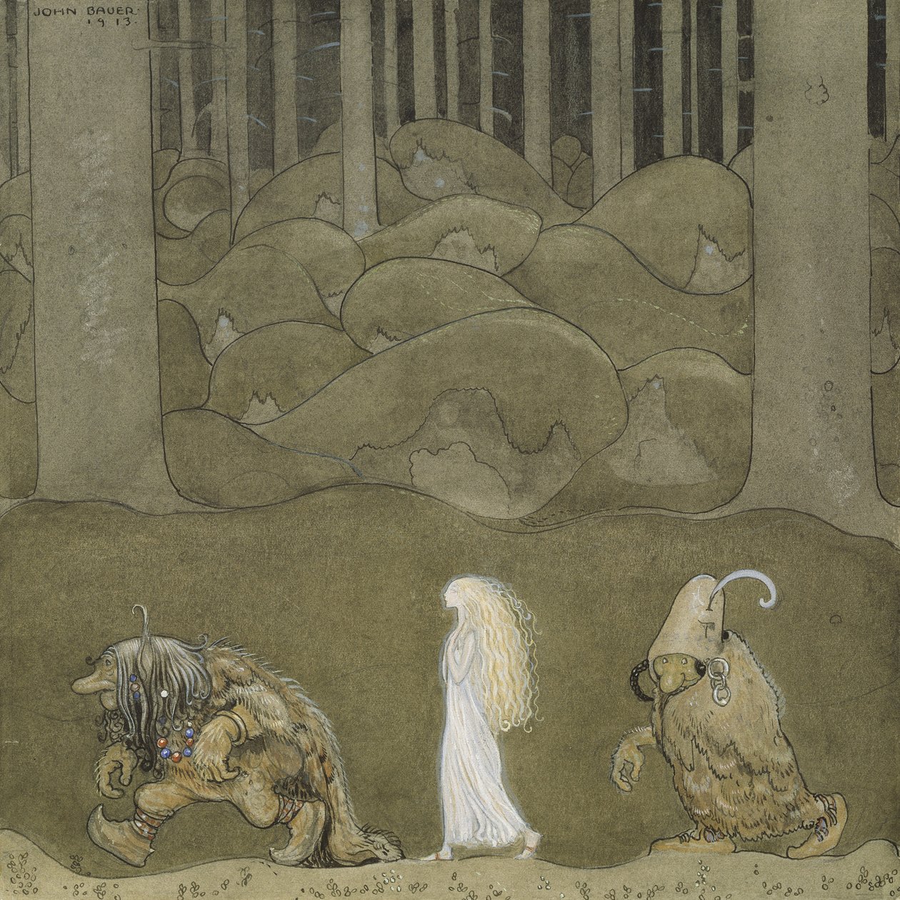 A hercegnő és a trollok alkotó: John Bauer