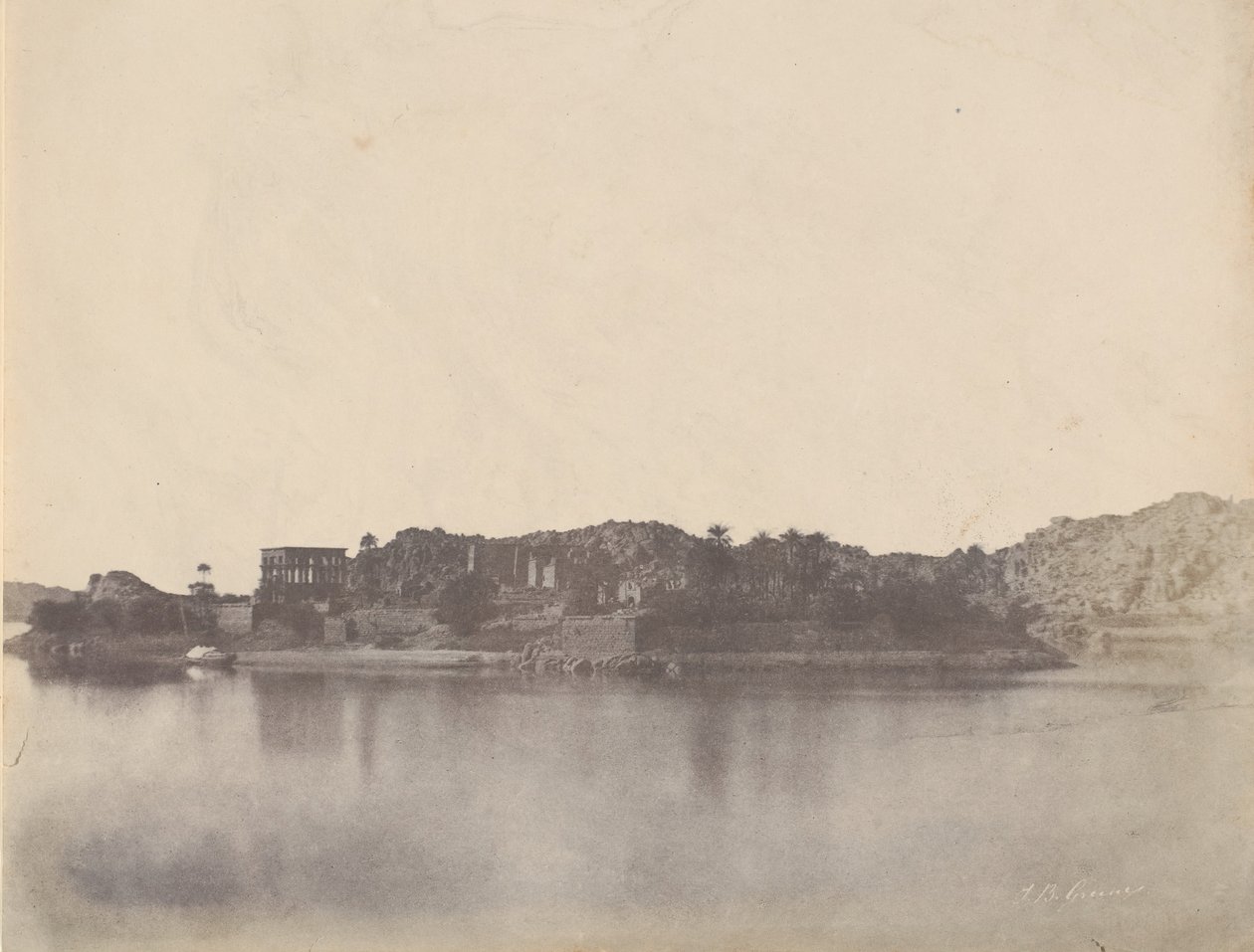 Philae szigete, 1853-54. alkotó: John Beasley Greene