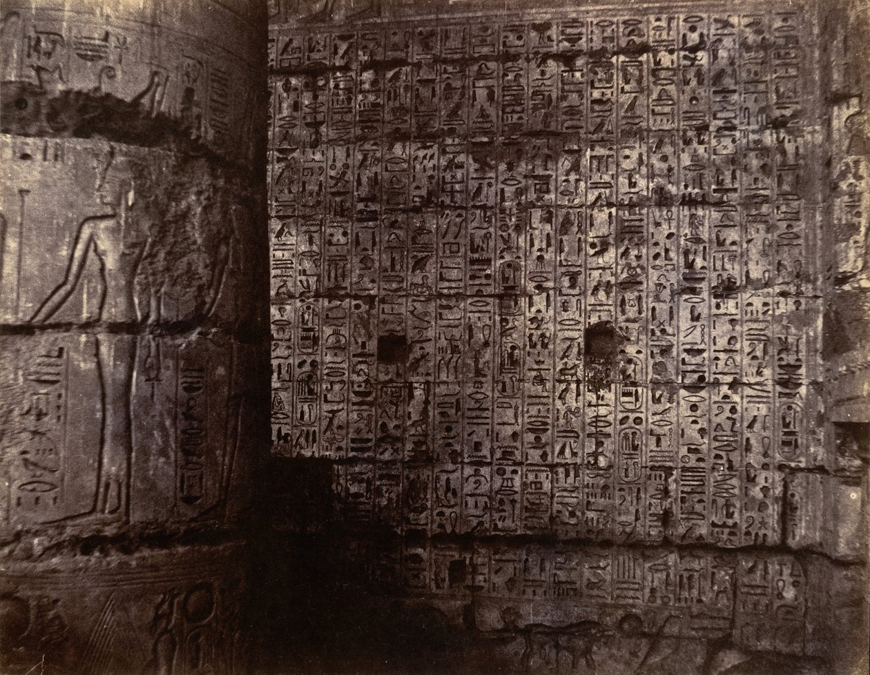 Medinet-Habu, 1854. alkotó: John Beasley Greene
