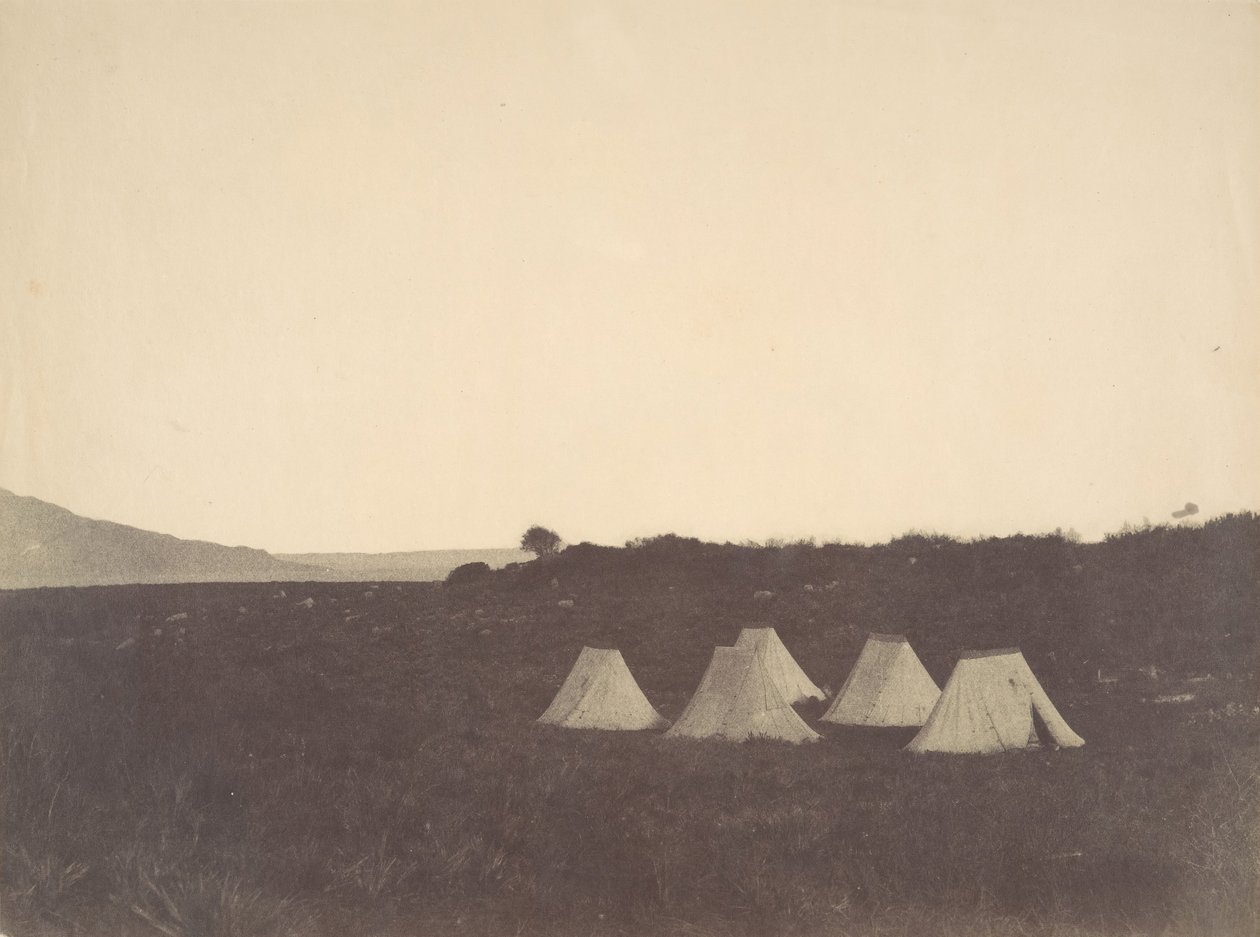 Sátrak, Algéria, 1856. alkotó: John Beasley Greene