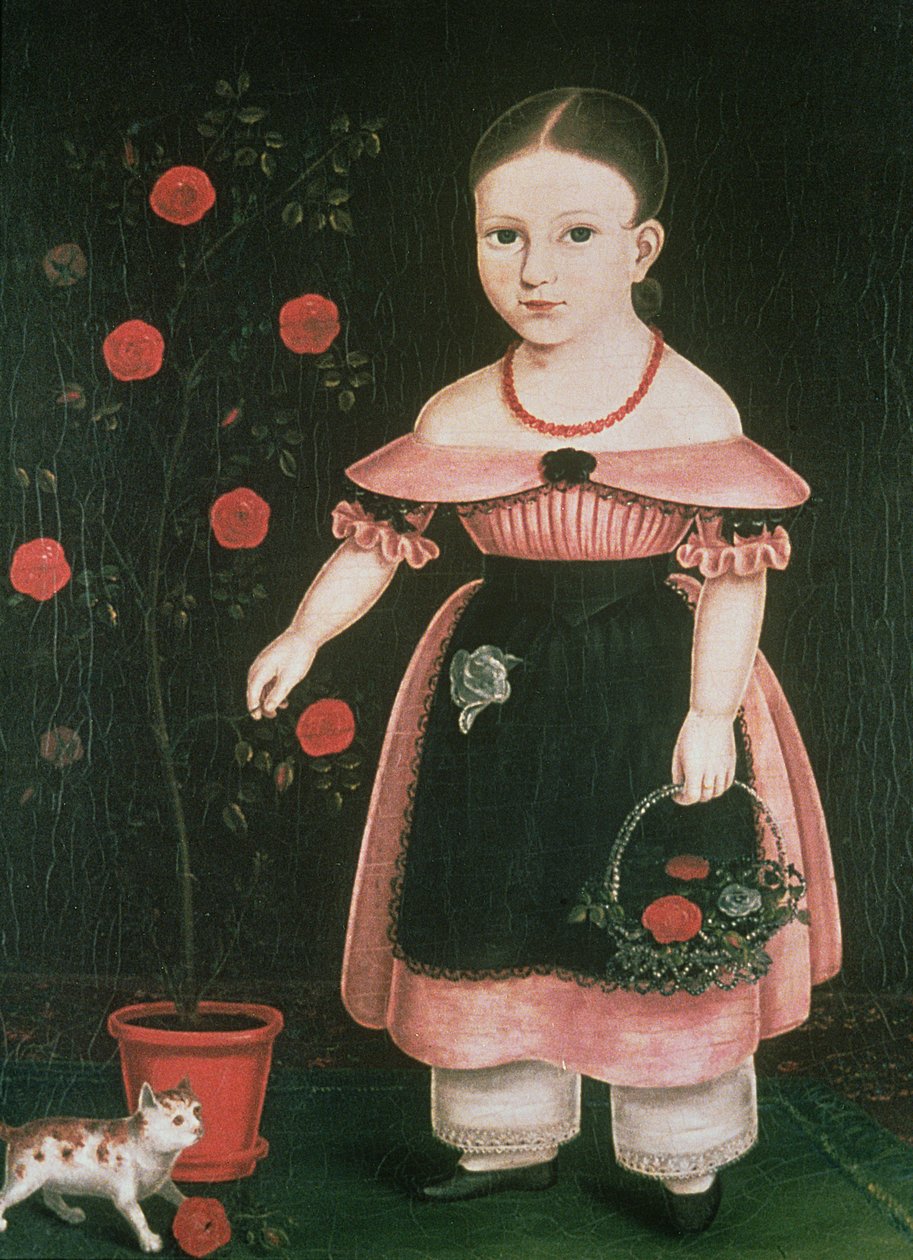 Kislány levendulában, 1840 körül alkotó: John Bradley