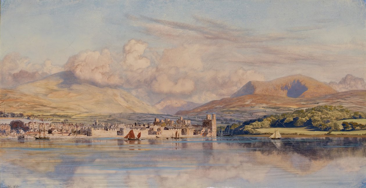 Caernarvon, 1875. alkotó: John Brett