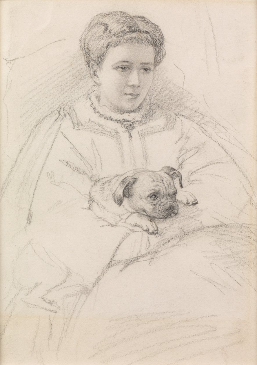 Georgina Weldon (ceruza) alkotó: John Brett
