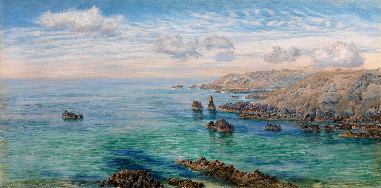 Vázlat Guernsey déli partjáról alkotó: John Brett
