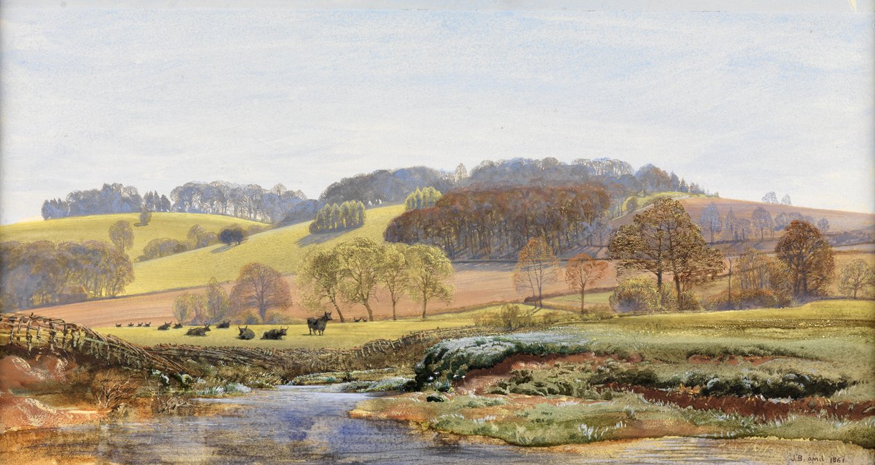 Tavasz Norbury mellett, 1861 alkotó: John Brett