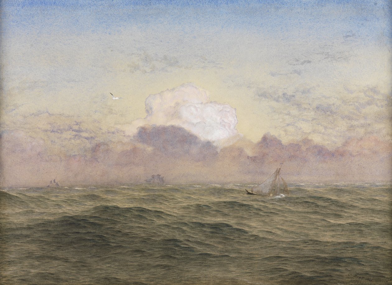 Nyílt tenger, 1865 alkotó: John Brett