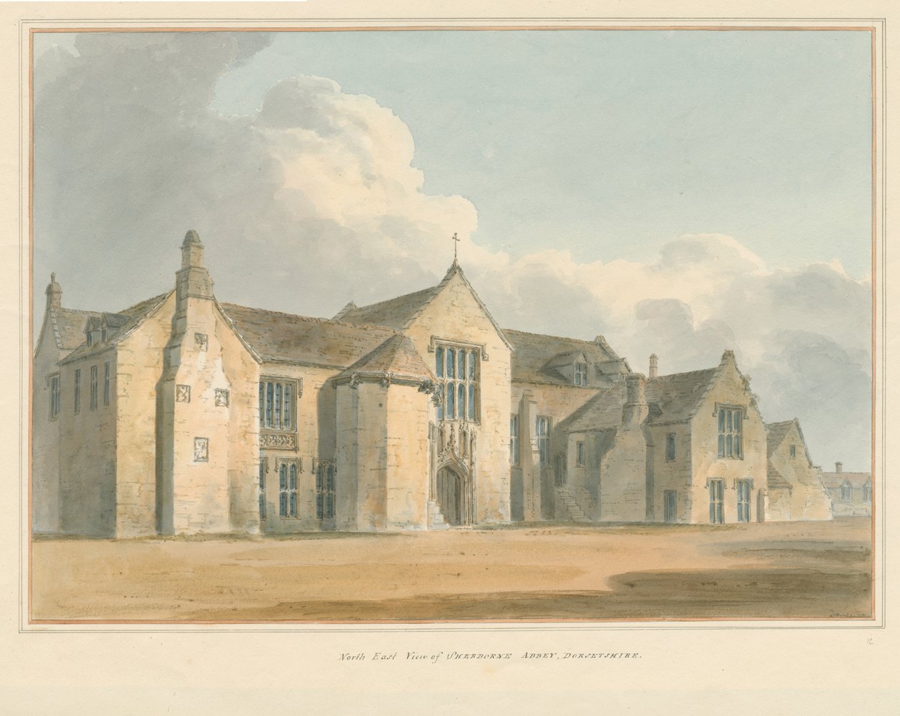 Dorset – Sherborne Abbey, 1802 alkotó: John Buckler