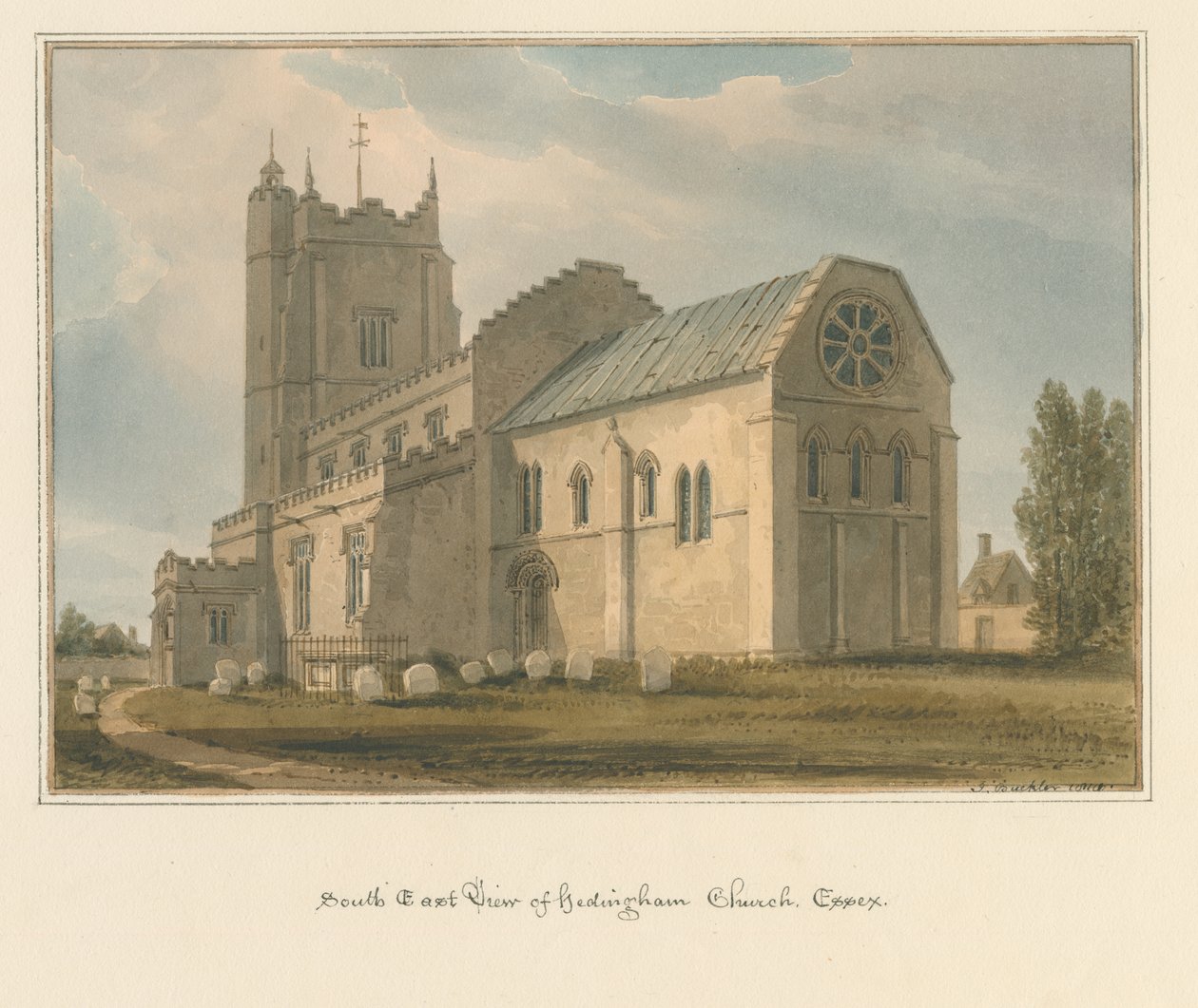 Essex – Hedingham templom alkotó: John Buckler