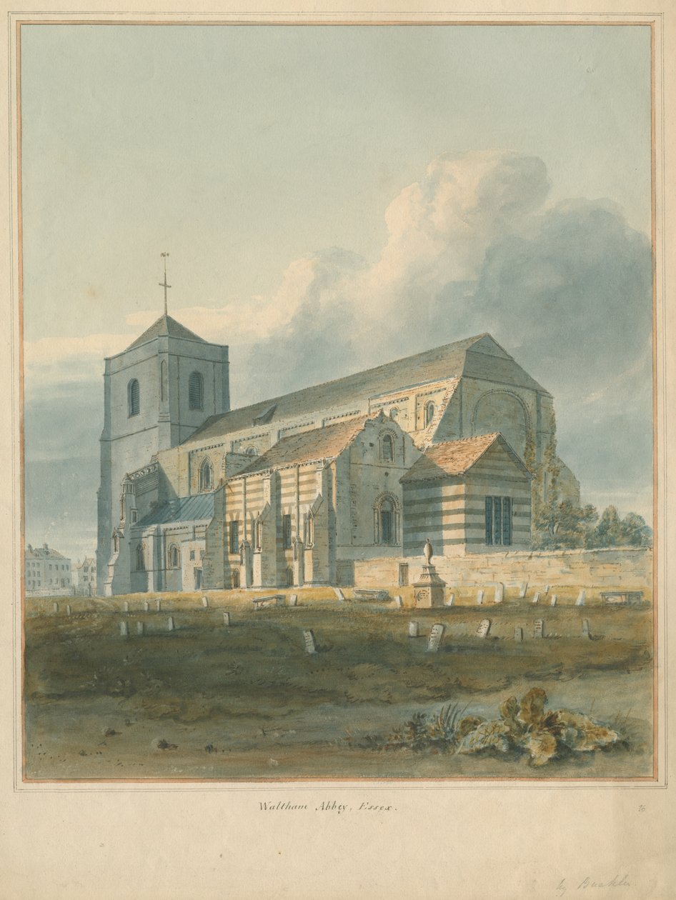 Essex – Waltham Abbey, 1802 alkotó: John Buckler