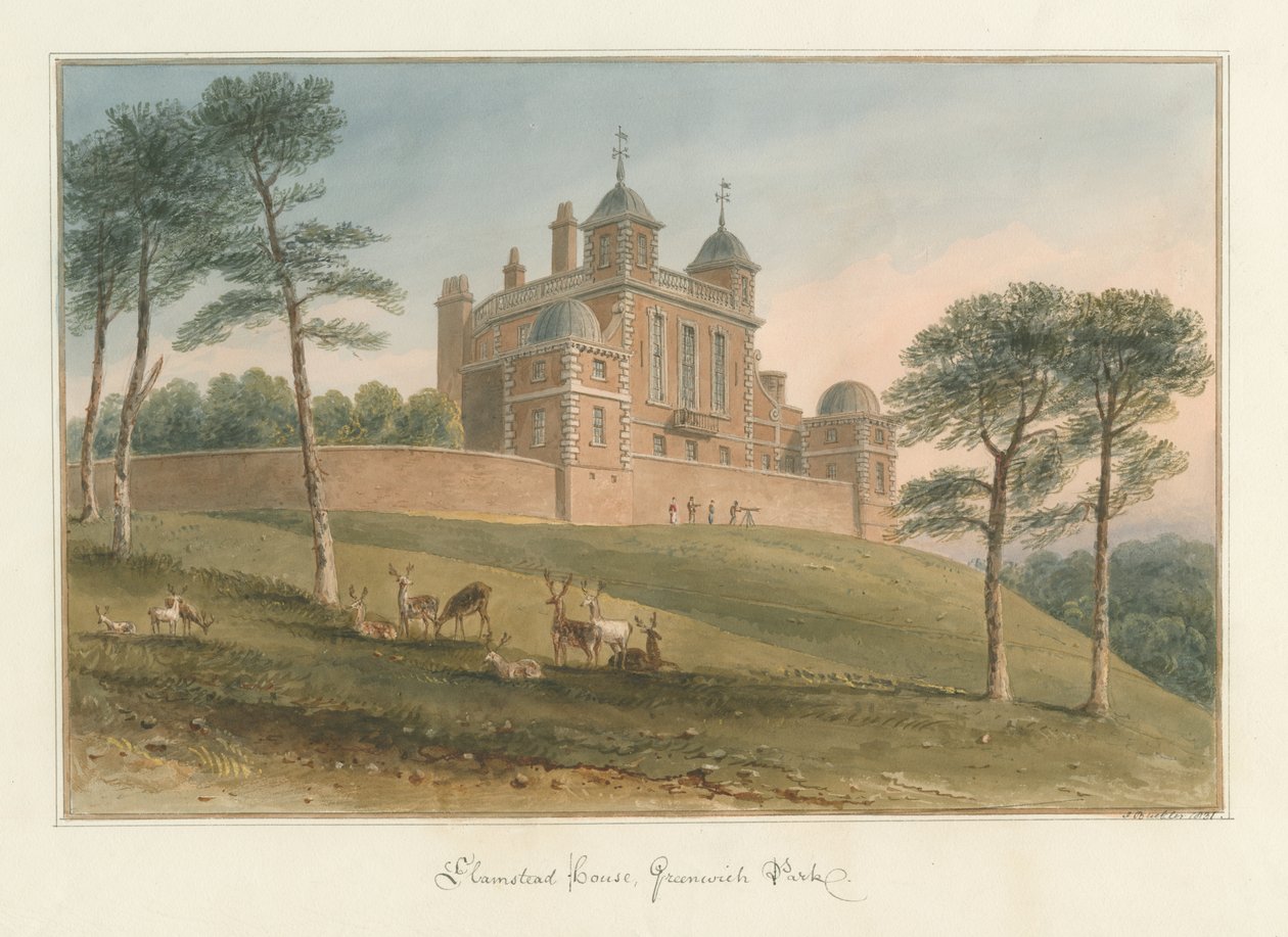 Kent – Greenwich Park – Hamstead ház alkotó: John Buckler