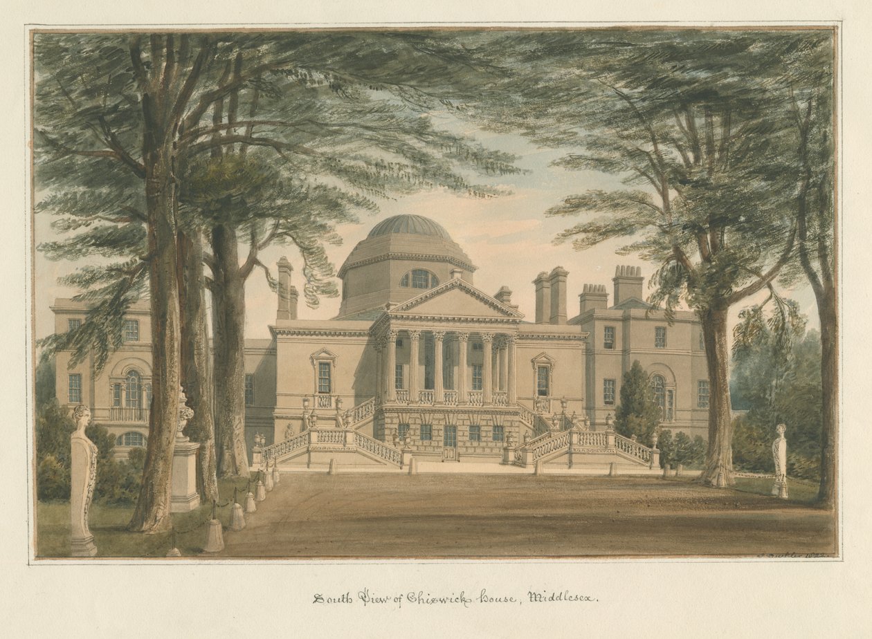 Middlesex – Chiswick-ház, 1822 alkotó: John Buckler