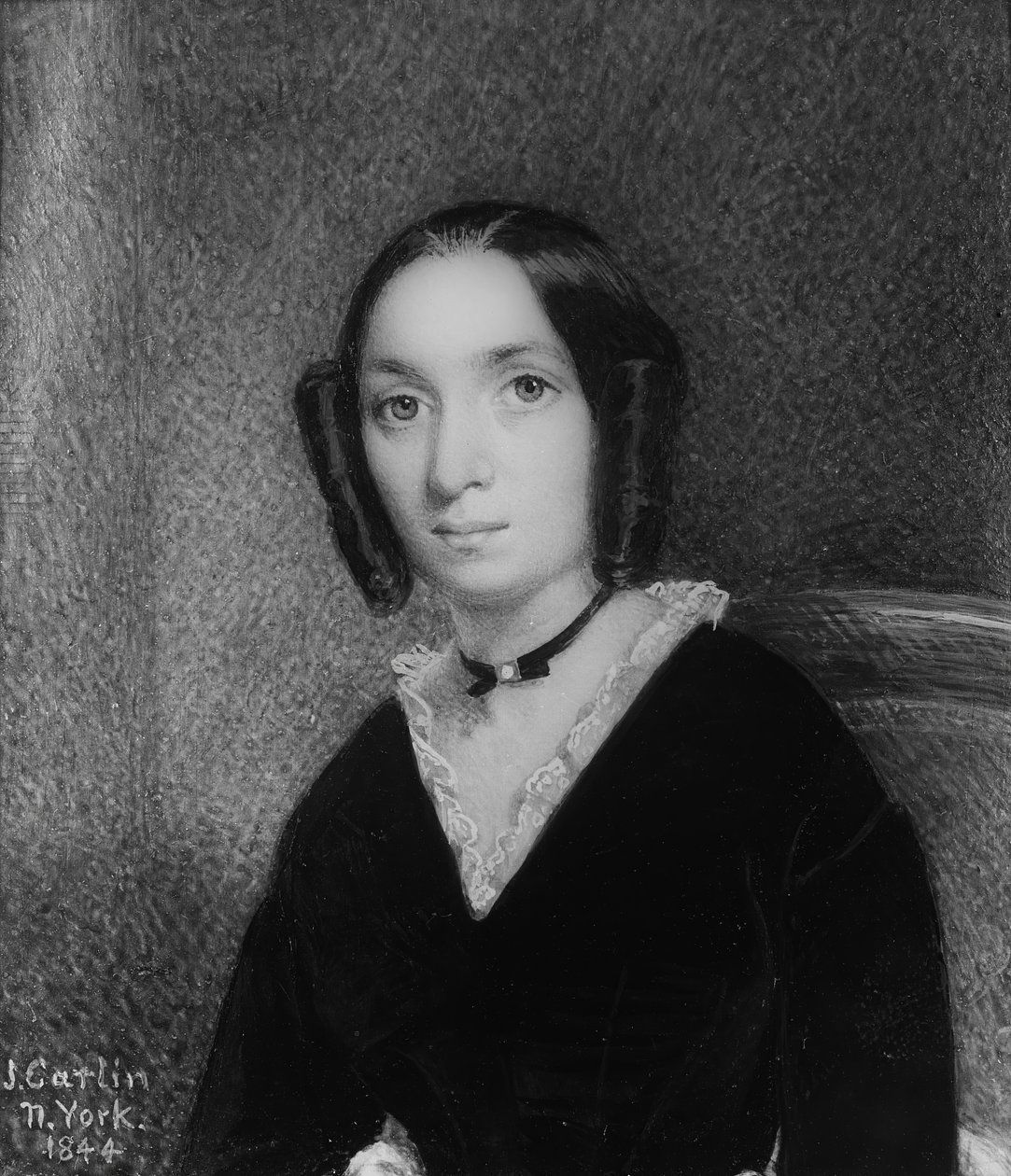 Egy hölgy portréja, 1844. alkotó: John Carlin