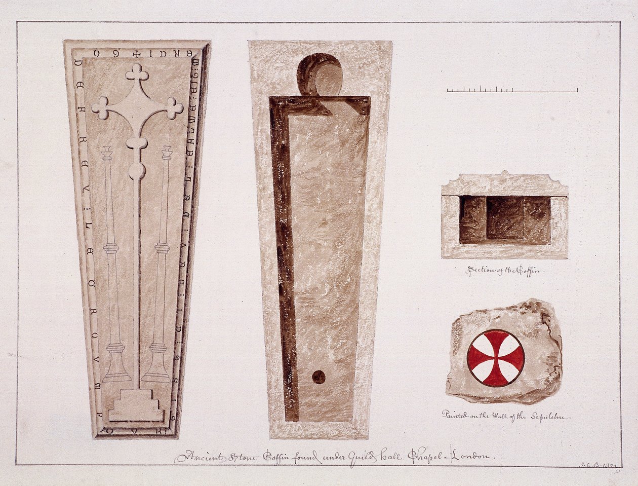Guildhall, London, 1822 alkotó: John Chessell Buckler