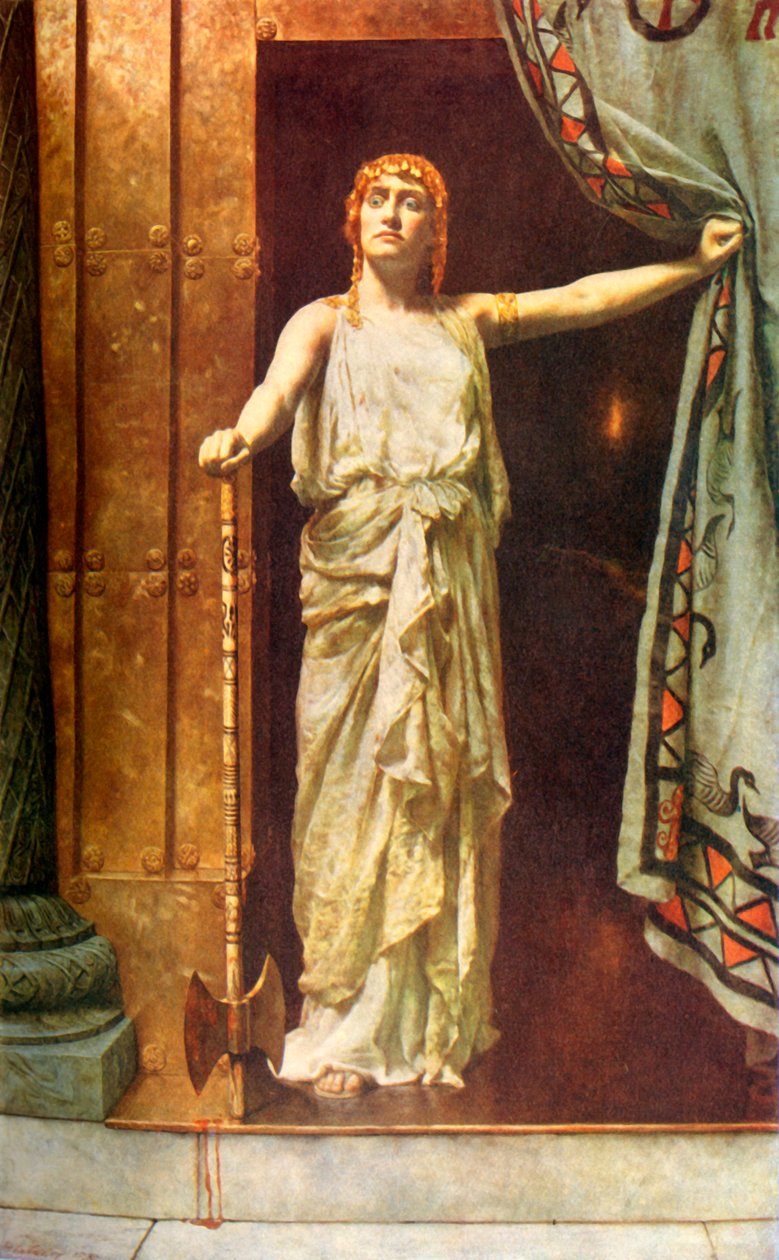 „Clytemnestra”, 1882, c1915. alkotó: John Collier