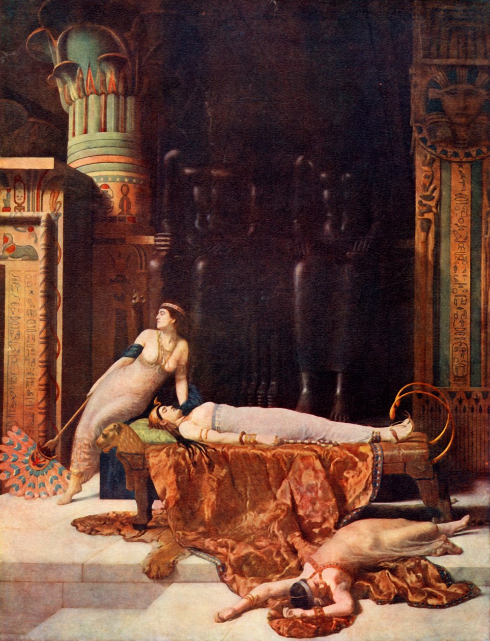 Kleopátra halála, 1890. alkotó: John Collier