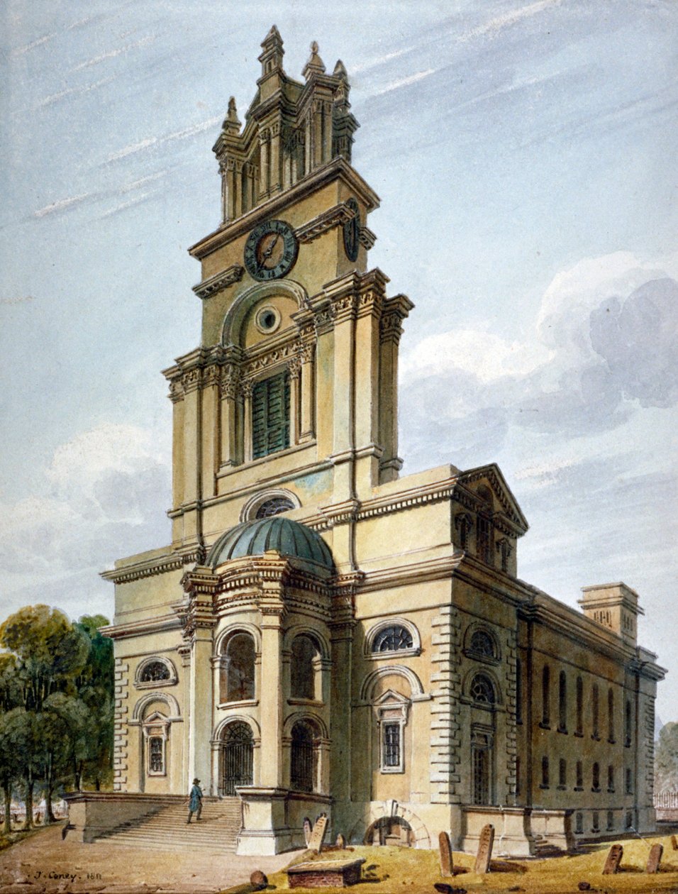 Szent Anna-templom, Limehouse, London, 1811 alkotó: John Coney